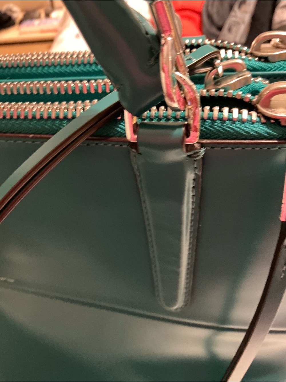 Coach Medium Borough Crossbody Satchel in Rich Teal - Picture 14 of 15